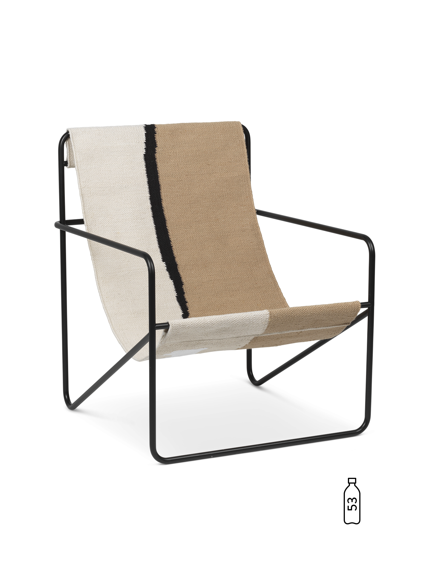 Ferm Living Desert Lounge Chair - Black/Soil