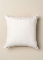 Saarde Abstract Square Cushion | Ecru