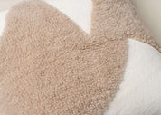 Saarde Abstract Square Cushion | Ecru