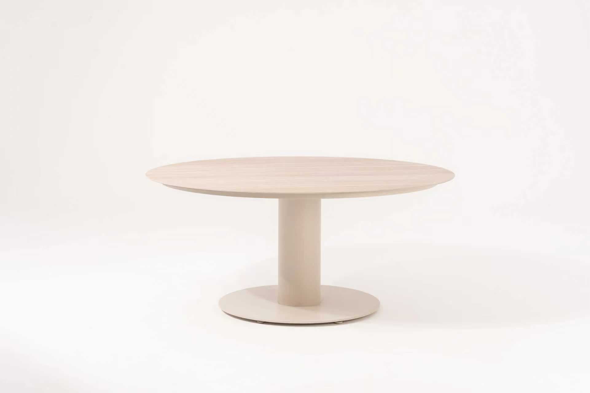 PEBL Tolo Outdoor Low Dining Table - Aluminium / Ceramic