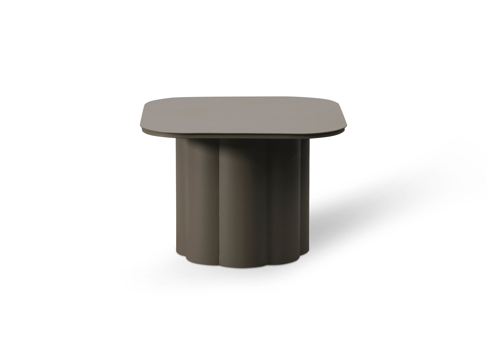 Palm Haus Aluminium Coffee Table – Light Taupe (Large)