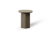 Palm Haus Outdoor Side Coffee Table – Aluminium | Light Taupe Coastal Design
