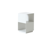 Palm Haus Outdoor Side Table with Shelf – Aluminium 2-Tier | Poolside Storage Table