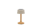 PEBL Spark Teak Solar Outdoor Lamp