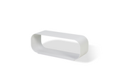 Salt Water Small Aluminium Coffee Table - White