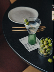 Saarde Kairos Wine Glass | Clear/green