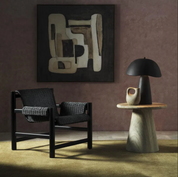 Mushroom Table Lamp - Black