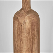 Timber Floor Lamp with Natural Shade