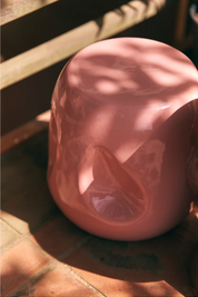 HK Living Currents Ceramic Side Table - Coral