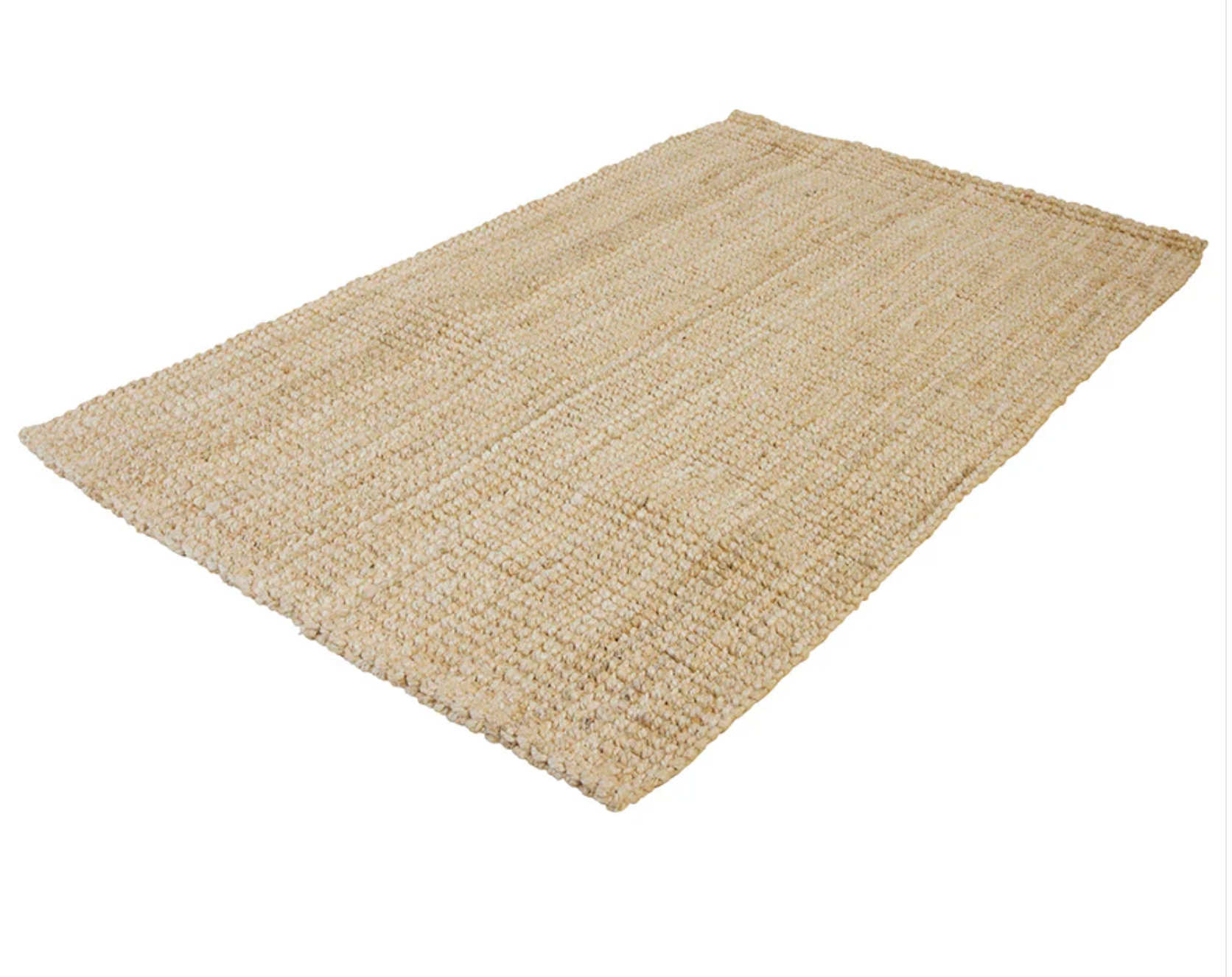 Bleached Natural Jute Rug - small