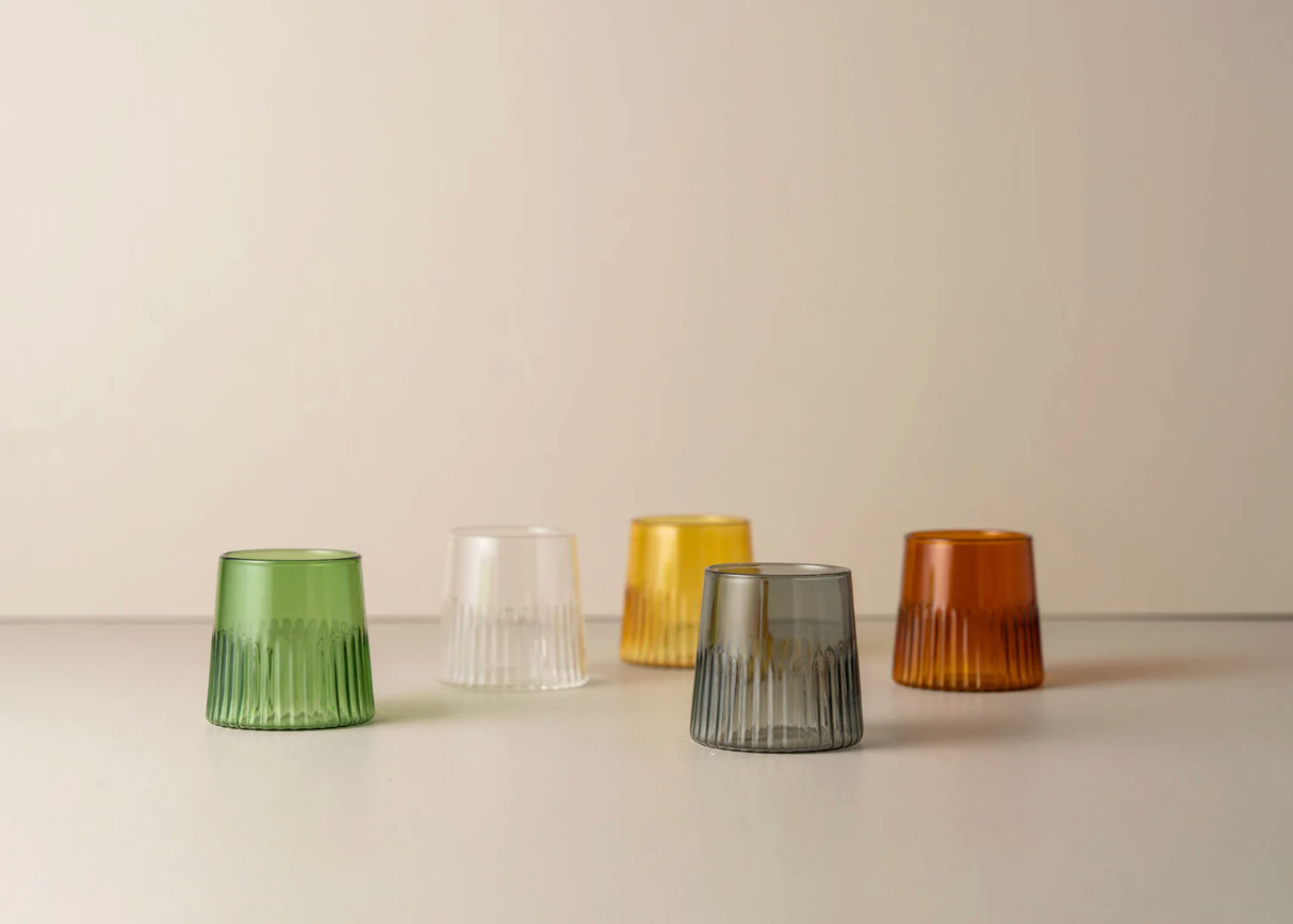 Saarde Kairos Medium Water Glass | Clear | Set of 4