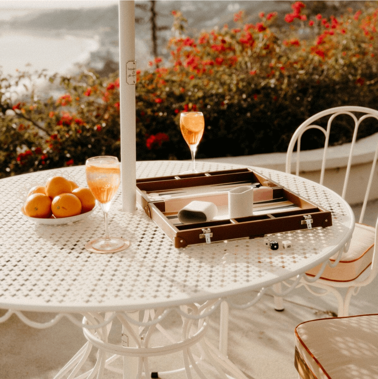 Business & Pleasure - The Backgammon Set - Antique White