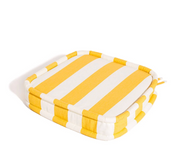 Business & Pleasure The Al Fresco Dining Chair Cushion - Crew Mimosa Yellow Stripe