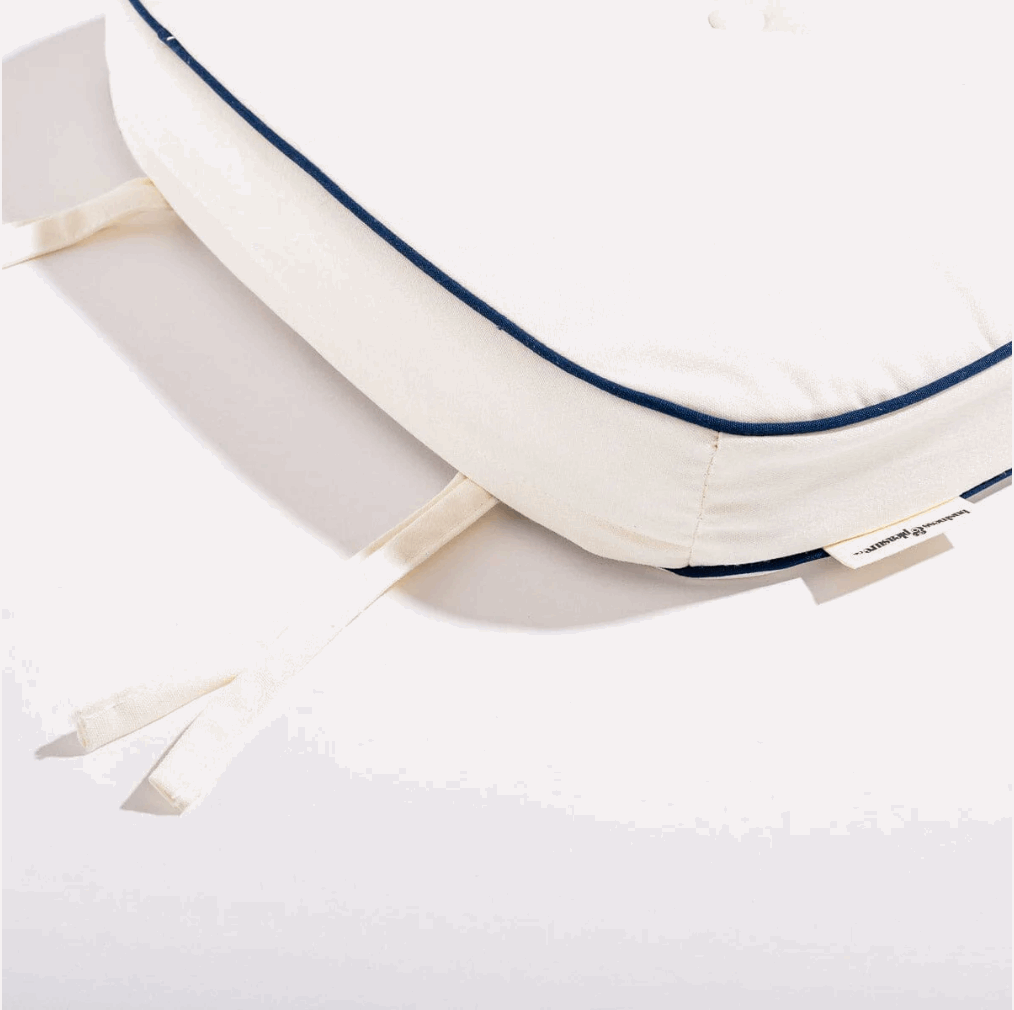 Business & Pleasure The Al Fresco Chair Cushion - Rivie White