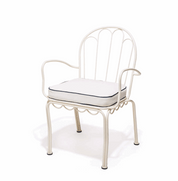 Business & Pleasure The Al Fresco Chair Cushion - Rivie White