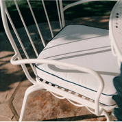 Business & Pleasure The Al Fresco Chair Cushion - Rivie White
