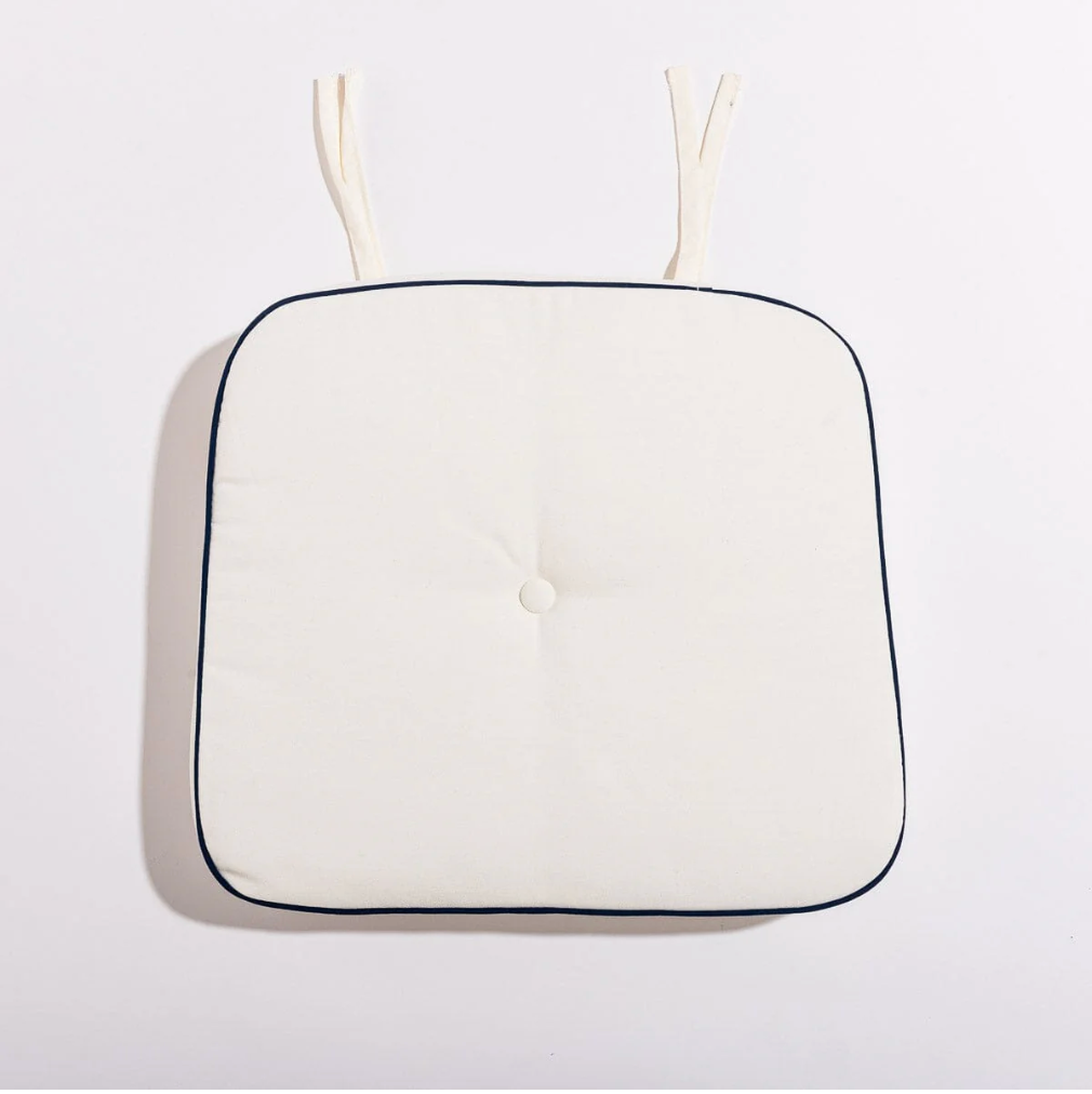 Business & Pleasure The Al Fresco Chair Cushion - Rivie White