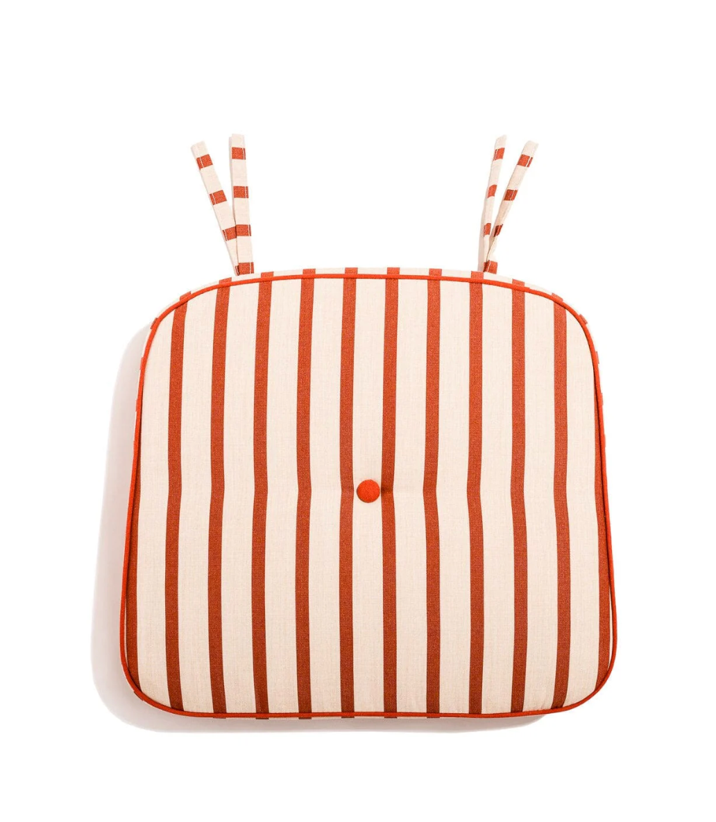 Business & Pleasure The Al Fresco Dining Chair Cushion - Monaco Le Sirenuse Stripe