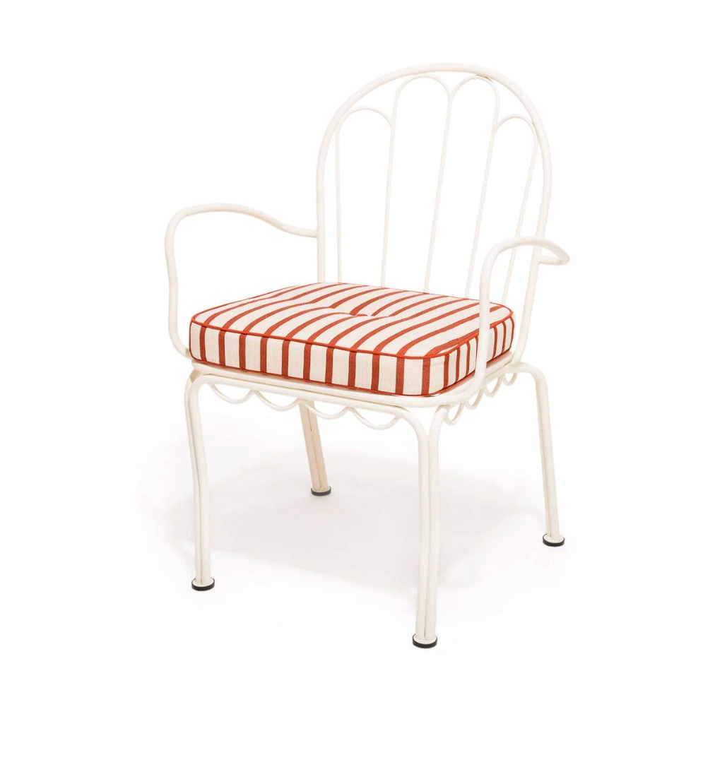 Business & Pleasure The Al Fresco Dining Chair Cushion - Monaco Le Sirenuse Stripe