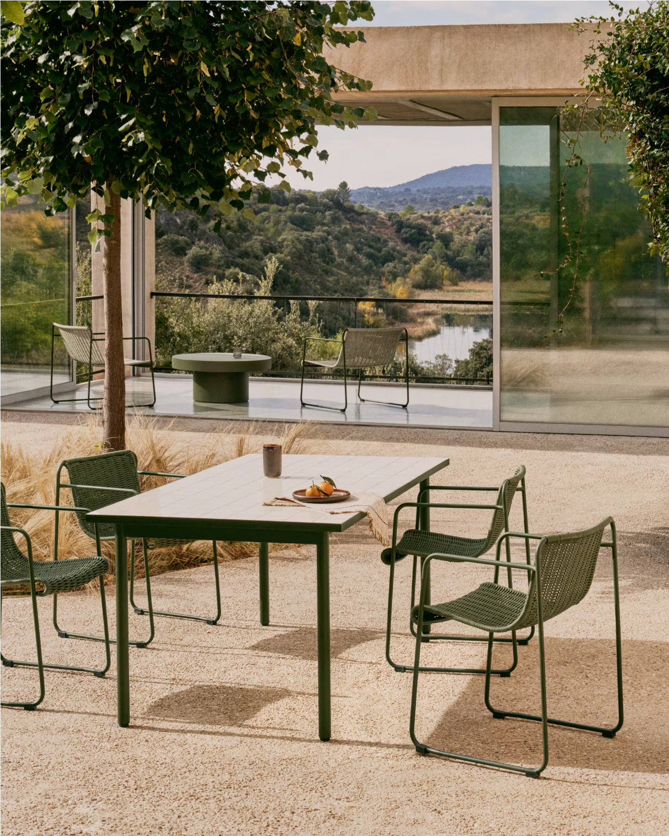 Marina Outdoor Dining Chair - Moss Green