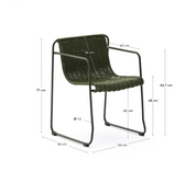 Marina Outdoor Dining Chair - Moss Green