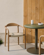 Nara Acacia Outdoor Dining Chair - Ecru Rope