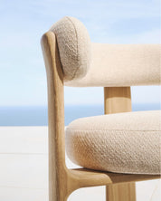 Harbour Outdoor Chair - Natural Teak & Beige
