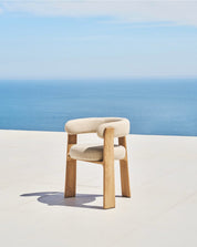 Harbour Outdoor Chair - Natural Teak & Beige