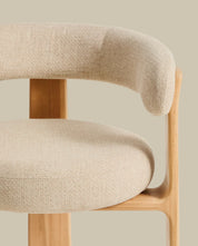 Harbour Outdoor Chair - Natural Teak & Beige