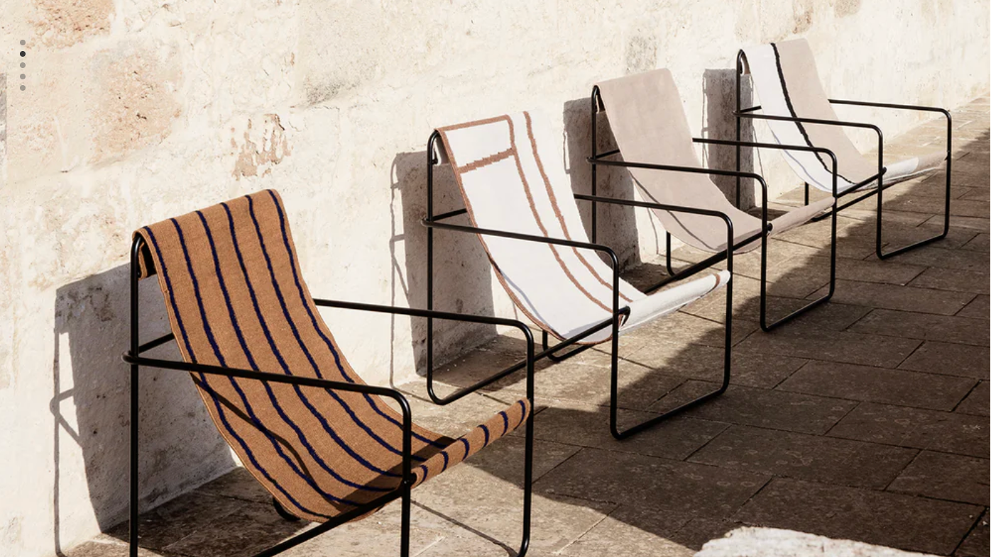 Ferm Living Desert Lounge Chair - Cashmere/Sand