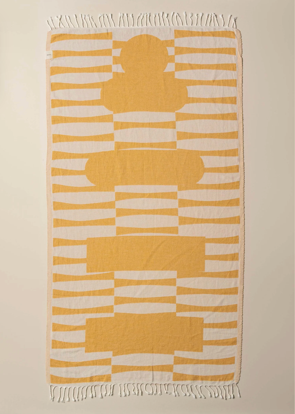 Saarde Totem Turkish Beach Towel | Honey