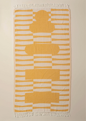 Saarde Totem Turkish Beach Towel | Honey