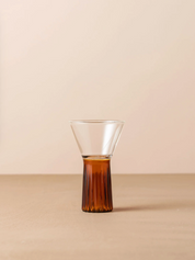 Saarde Kairos Wine Glass | Clear/Dark Amber