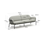 Riverstone Outdoor 3 SEATER SOFA | MOSS GREEN