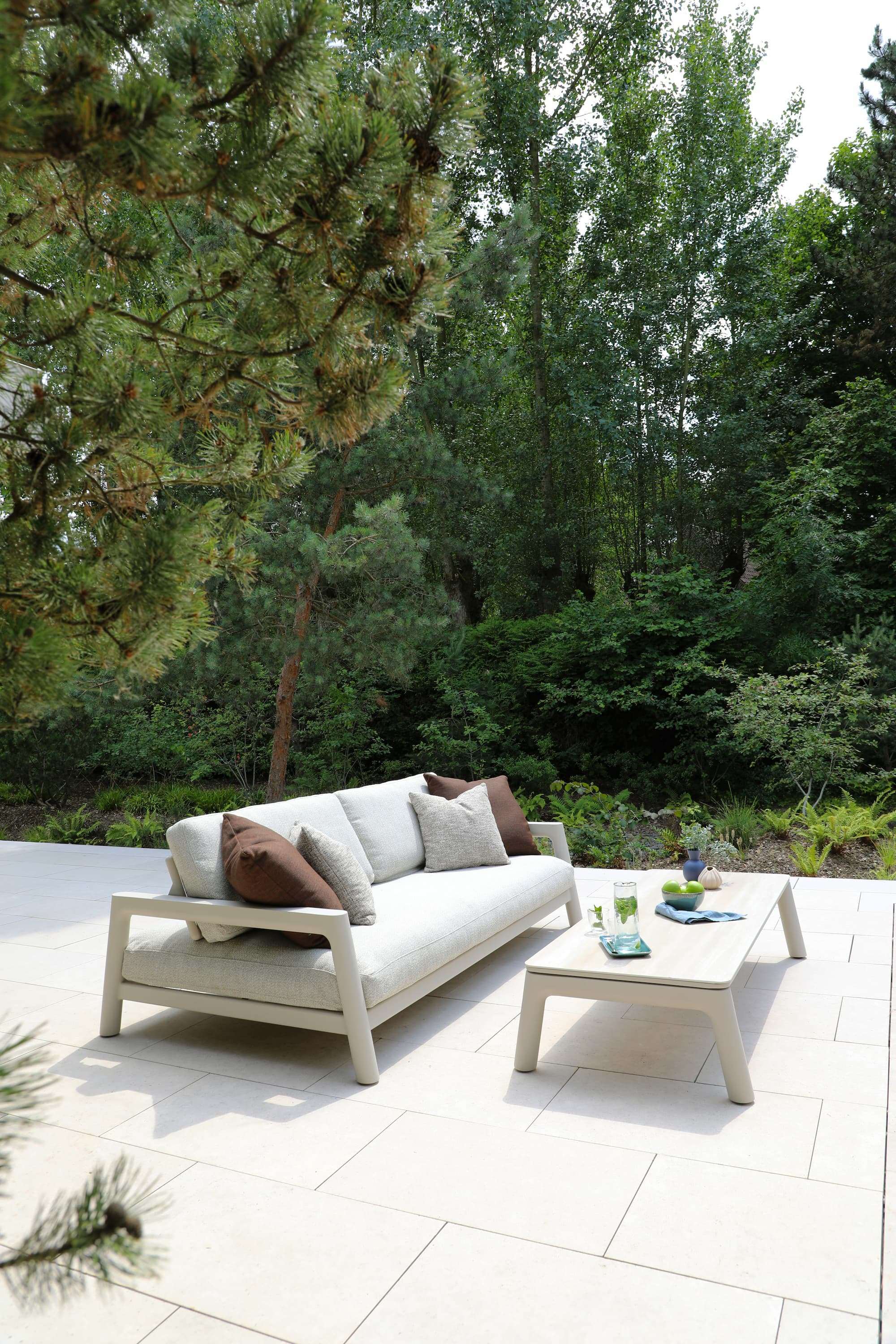 Tolo 3 Seater Outdoor Sofa/Daybed - Aluminium - Coastal Outdoor Living