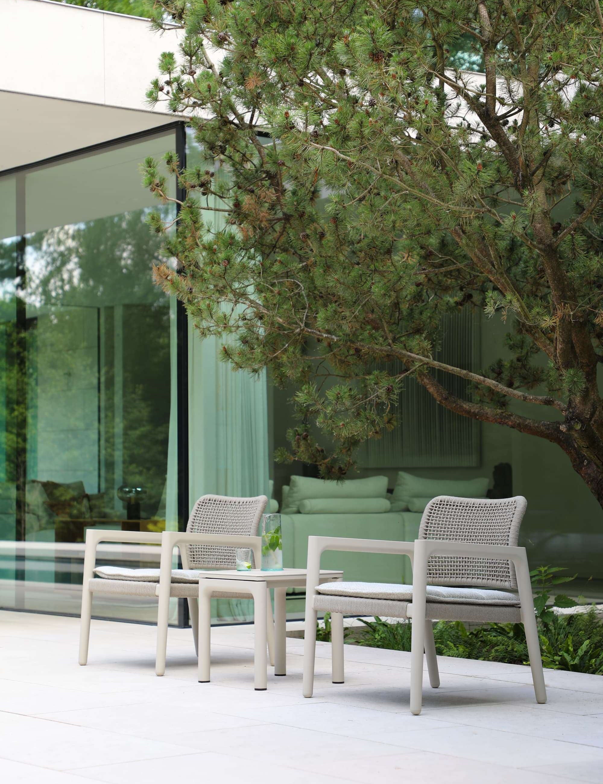 Tolo Outdoor Side Table – Aluminium & Ceramic | Poolside & Coastal Living