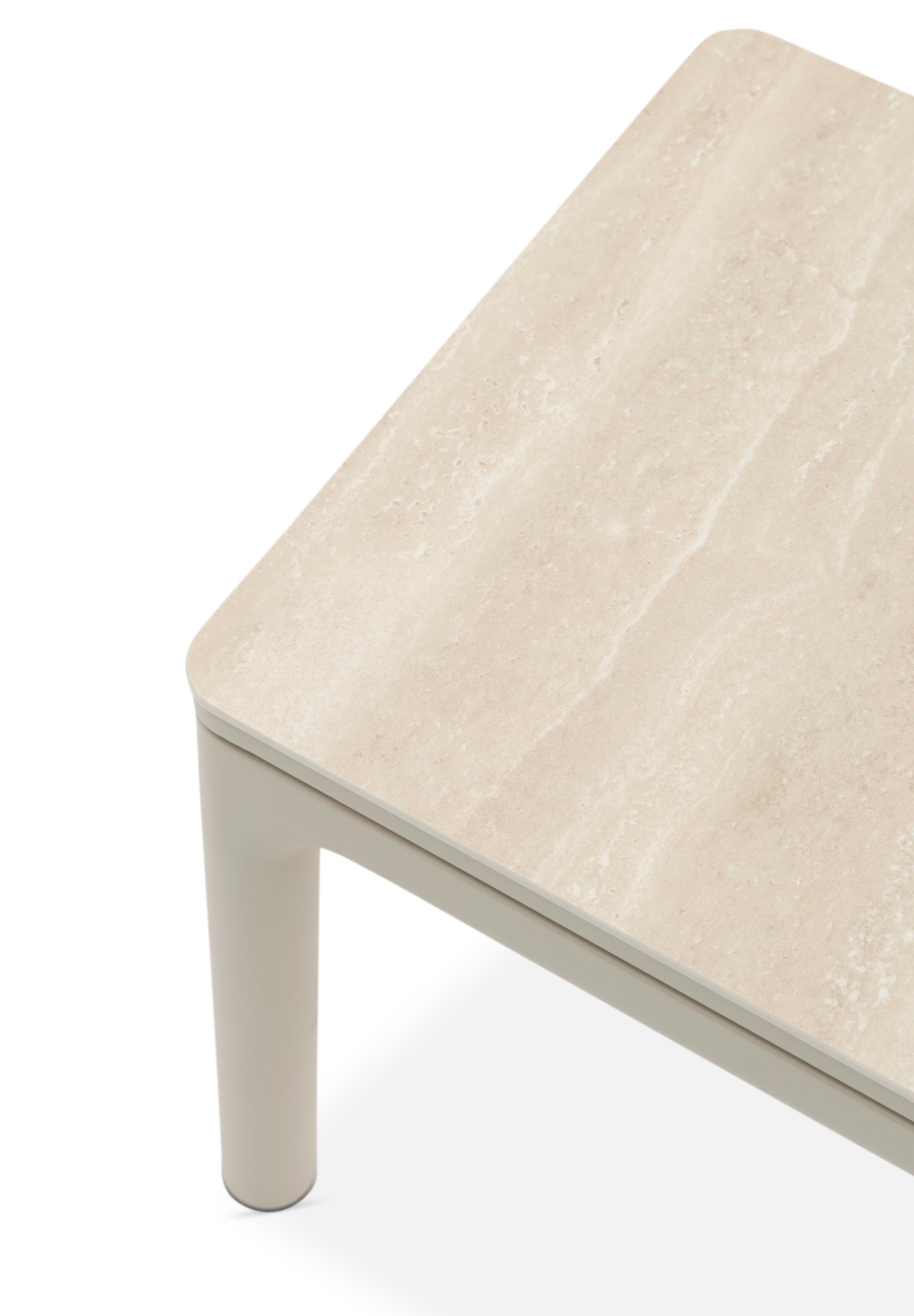 PEBL - Tolo Outdoor Side Table (Aluminium & Ceramic)