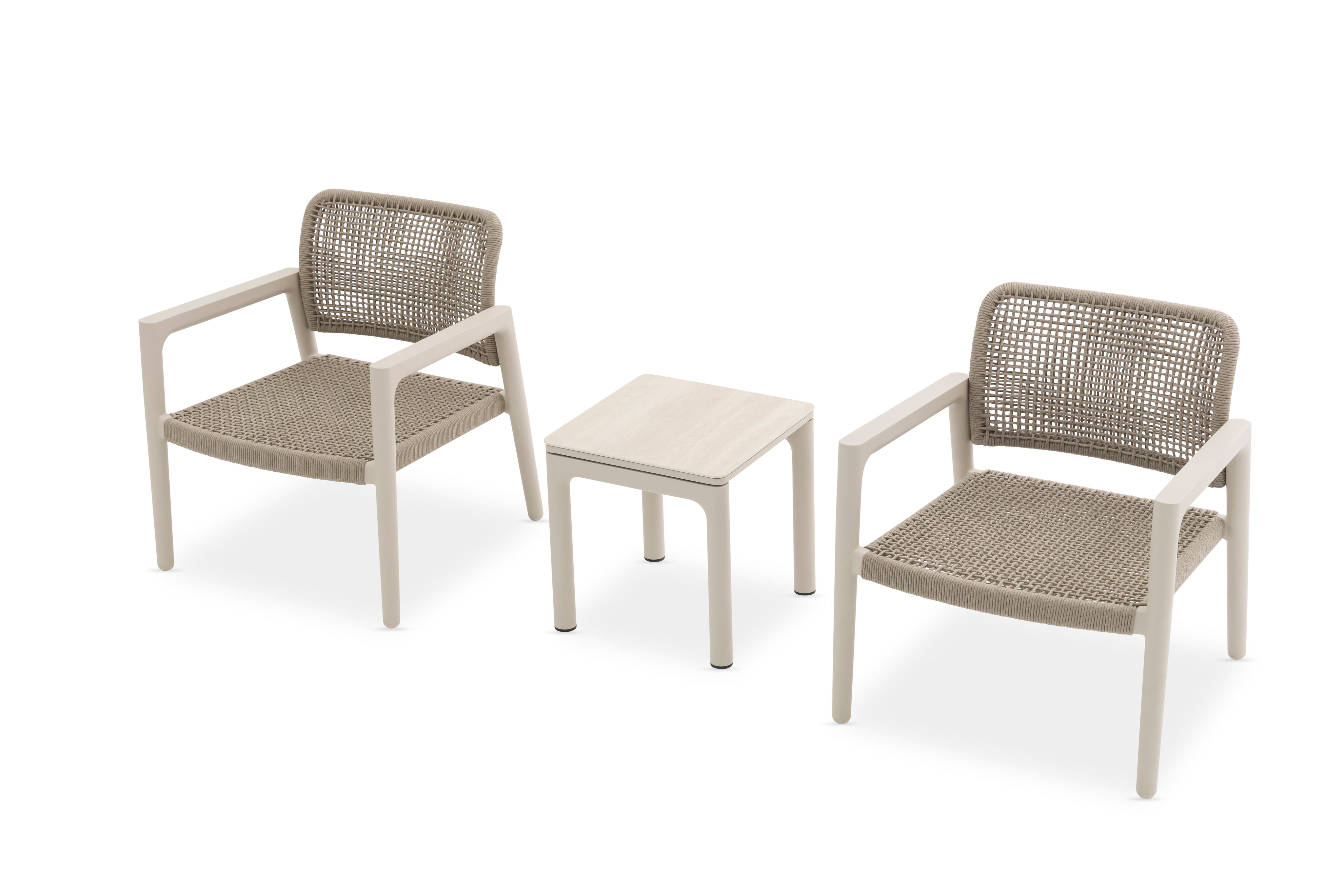 PEBL - Tolo Outdoor Side Table (Aluminium & Ceramic)