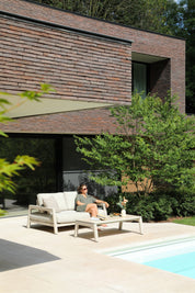 PEBL - Tolo 3 Seater Outdoor Sofa/Daybed - Aluminium