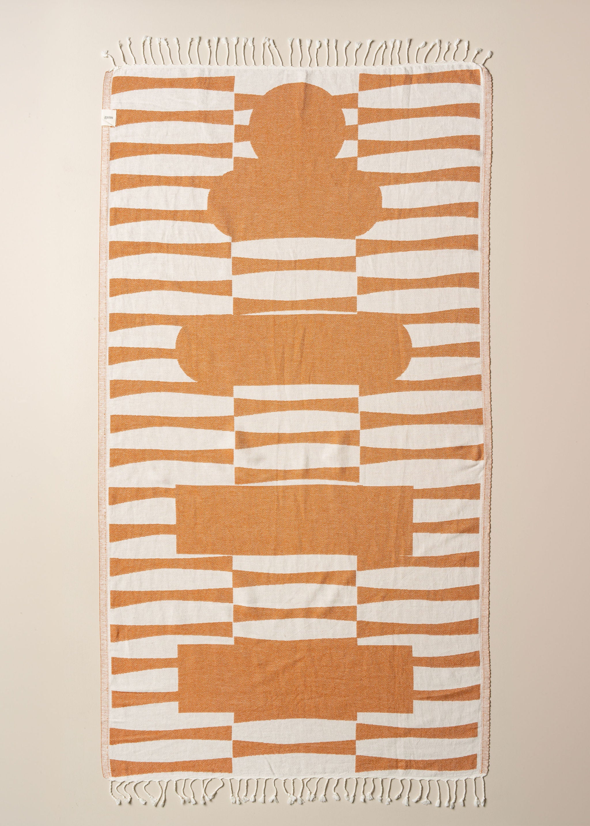Saarde Totem Turkish Beach Towel | Terracotta
