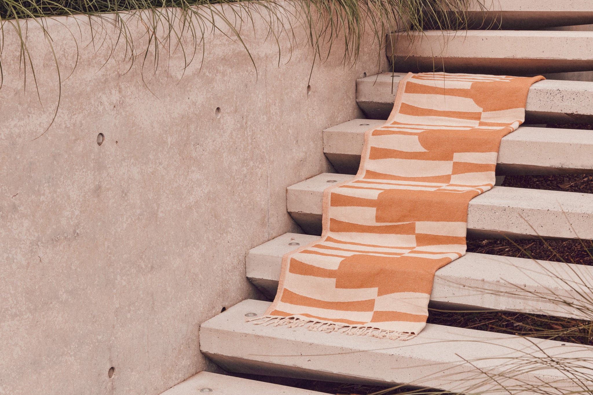 Saarde Totem Turkish Beach Towel | Terracotta