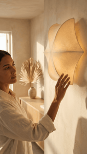 Ferm Living Poem Wall Light Ø36 — White / Cashmere
