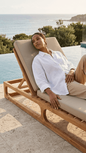 Teak Sunbed (single)