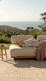 Salt Water 2-Seater Lounge – Dove (with Free Protective Cover)