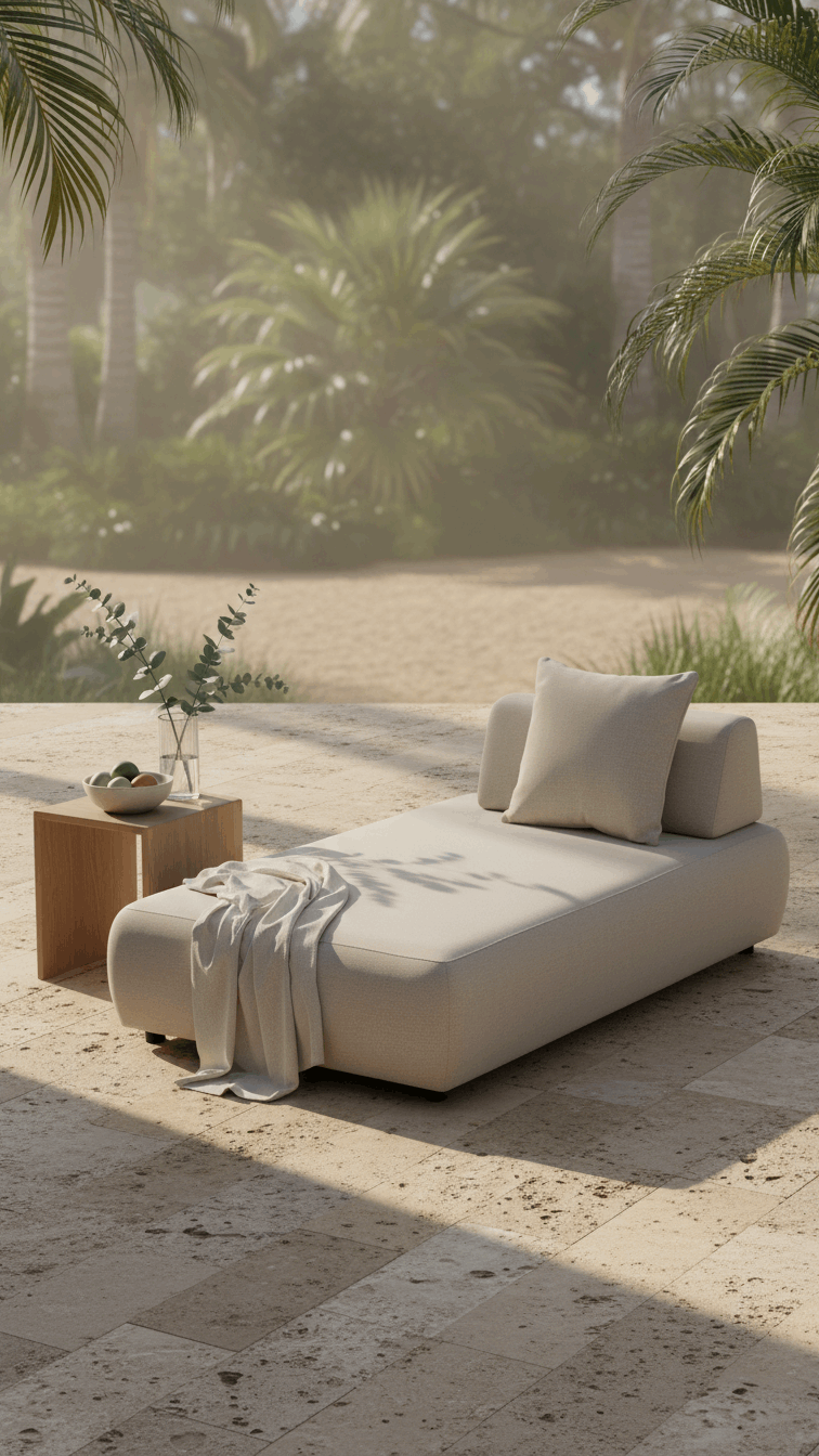 Cove Outdoor Chaise Lounge – Aluminium | Coastal Poolside Lounger