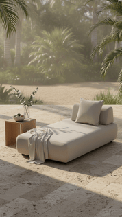 Cove Outdoor Chaise Lounge – Aluminium | Coastal Poolside Lounger