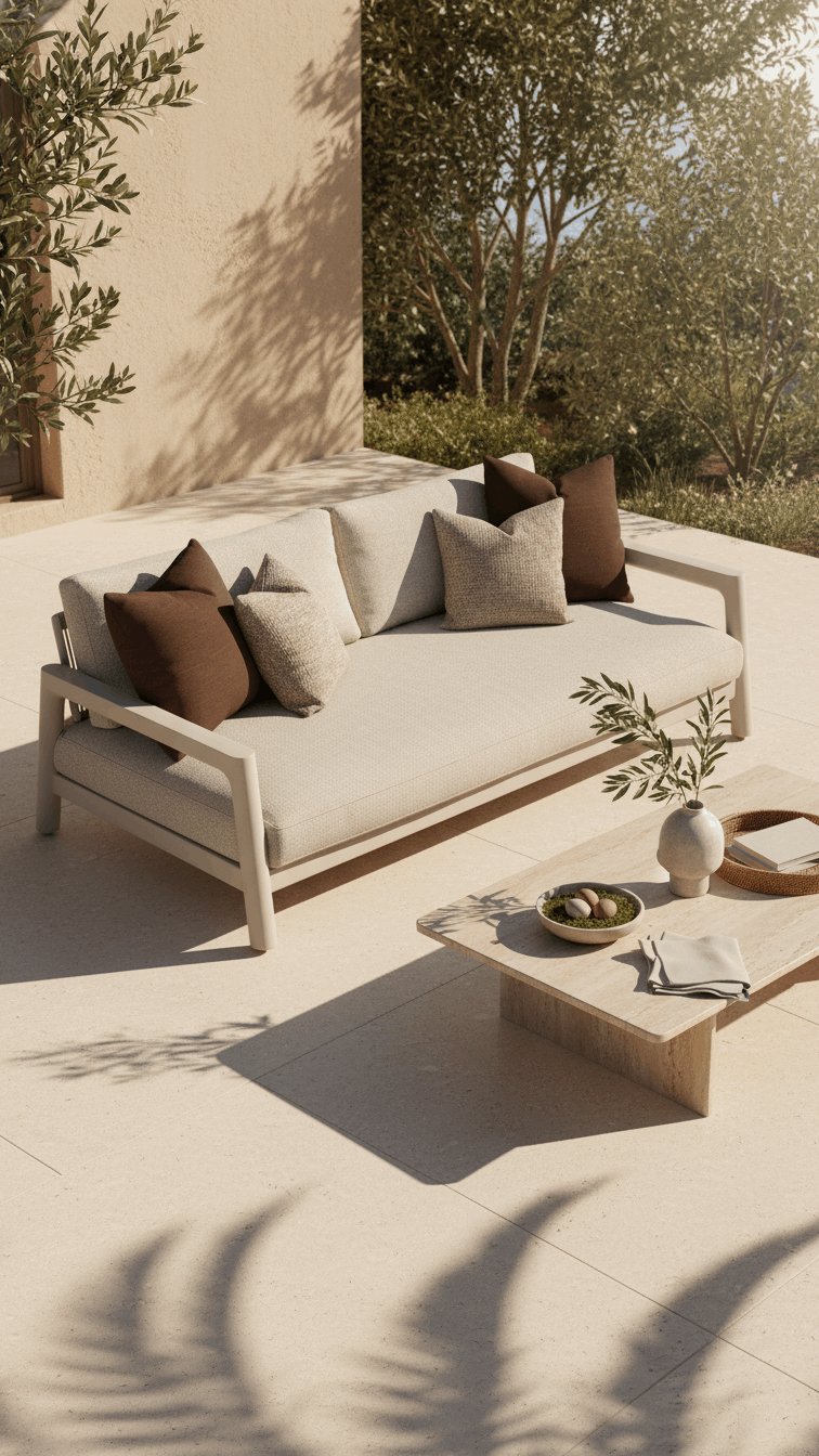 Tolo 3 Seater Outdoor Sofa/Daybed - Aluminium - Coastal Outdoor Living