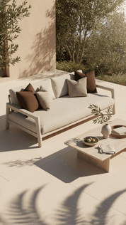 Tolo 3 Seater Outdoor Sofa/Daybed - Aluminium - Coastal Outdoor Living