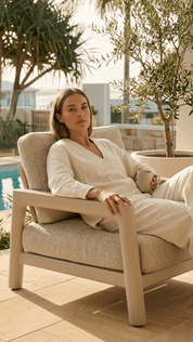 PEBL - Tolo Outdoor Lounge Chair - Aluminium