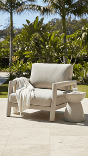 PEBL - Tolo Outdoor Lounge Chair - Aluminium
